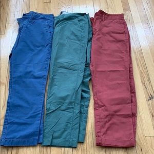 (3) men’s Jcrew “the sutton” pants